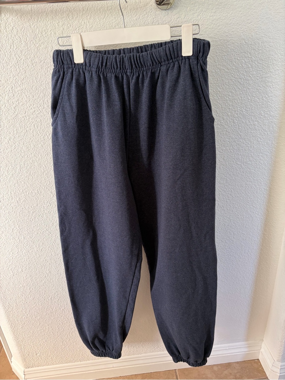 Daily Drills Navy Blue Elastic-Waist Joggers